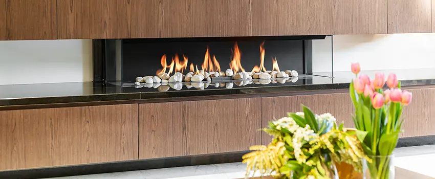 Double-height Fireplace Design Refurbishment in Franklin Farm, Virginia