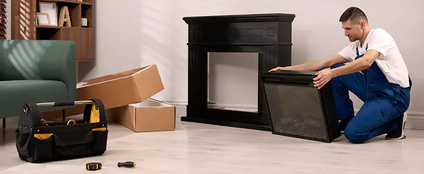 Old Rusted Metal Fireplace Repair And Replacement in Franklin Farm, VA